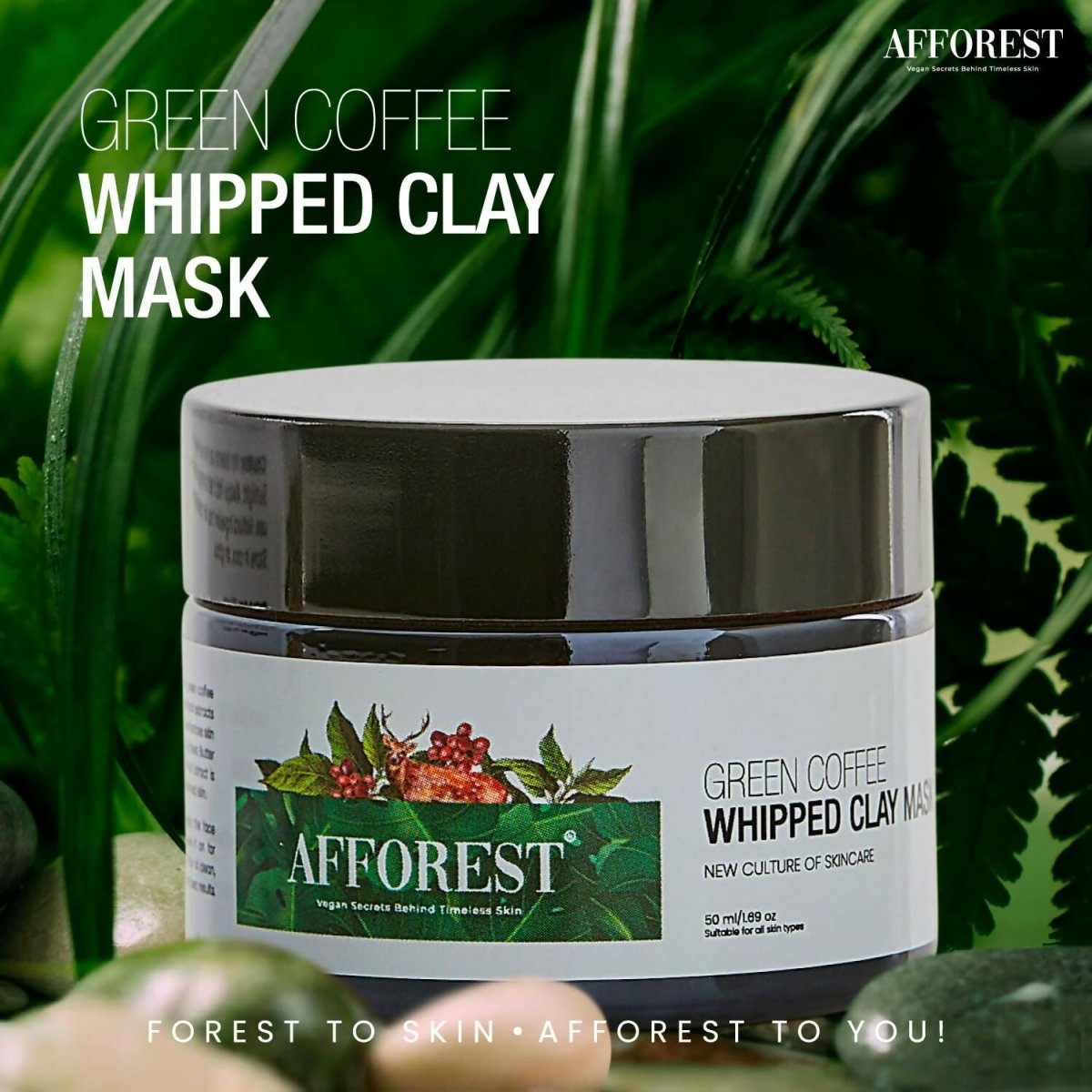 Afforest Green Coffee Whipped Clay Mask