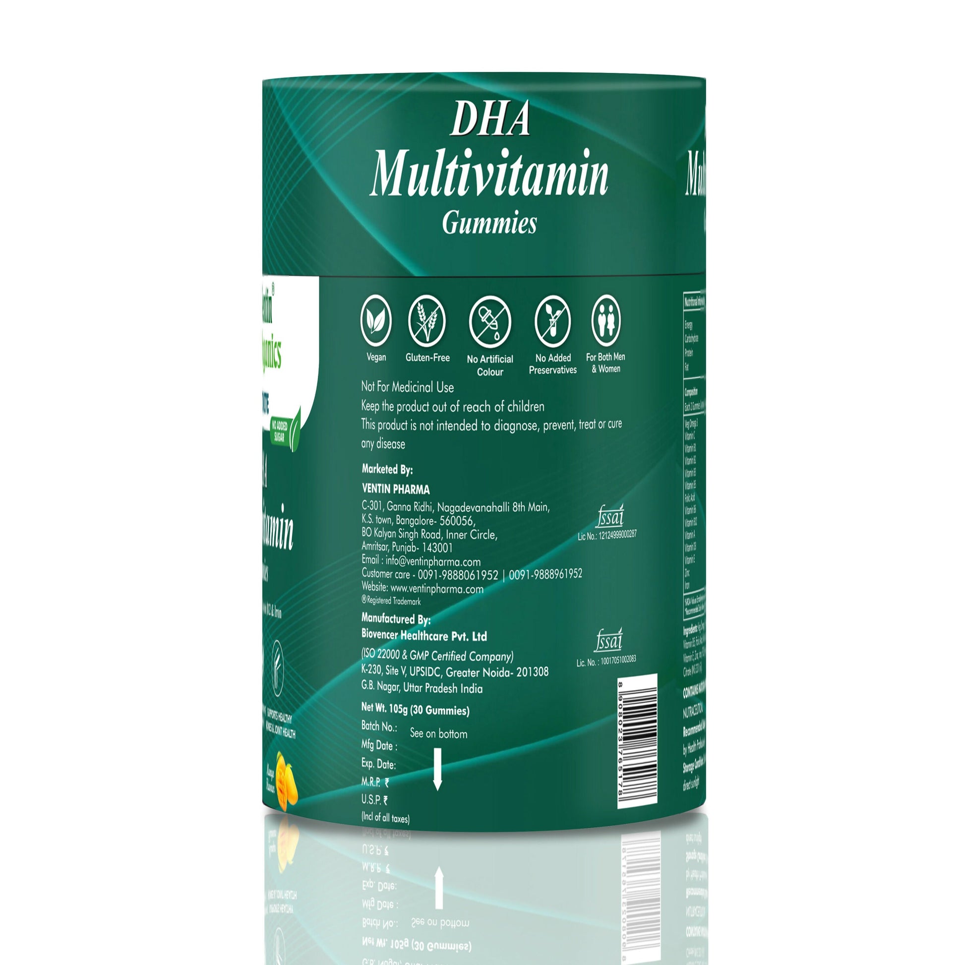 Ventin Organics Ventivite DHA Multivitamin Gummies