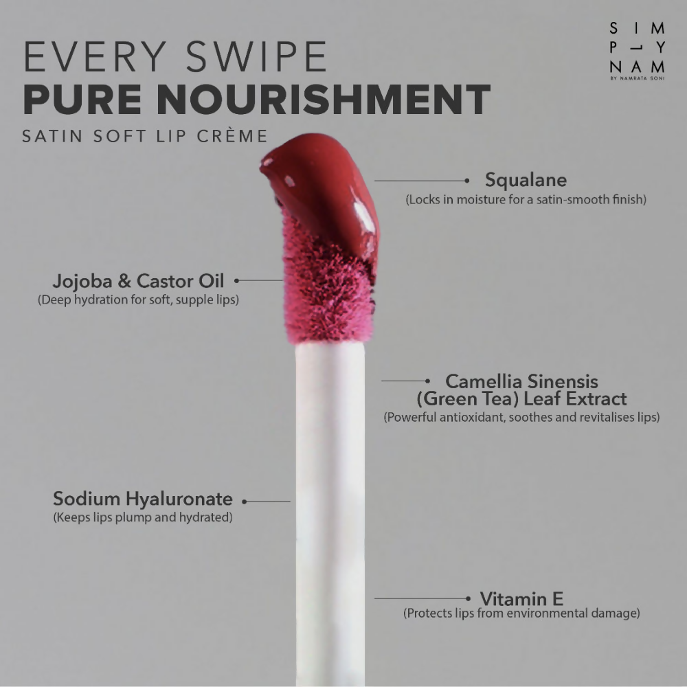 Simply Nam Satin Soft Lip Creme - Rhea Summer Pink