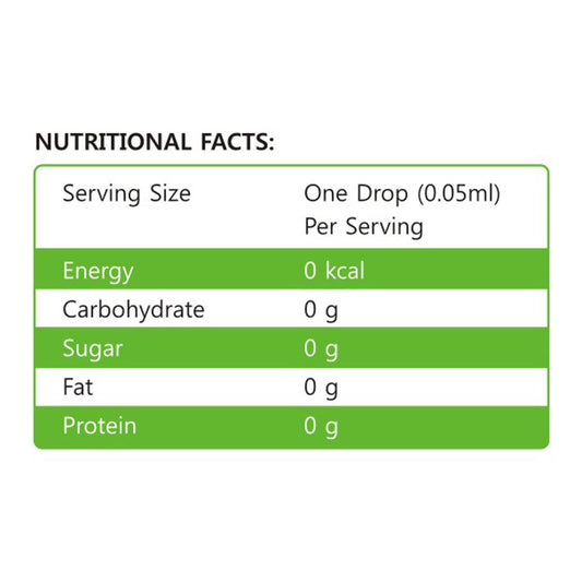 Zevic Stevia Zero Calorie Liquid 250 Drops