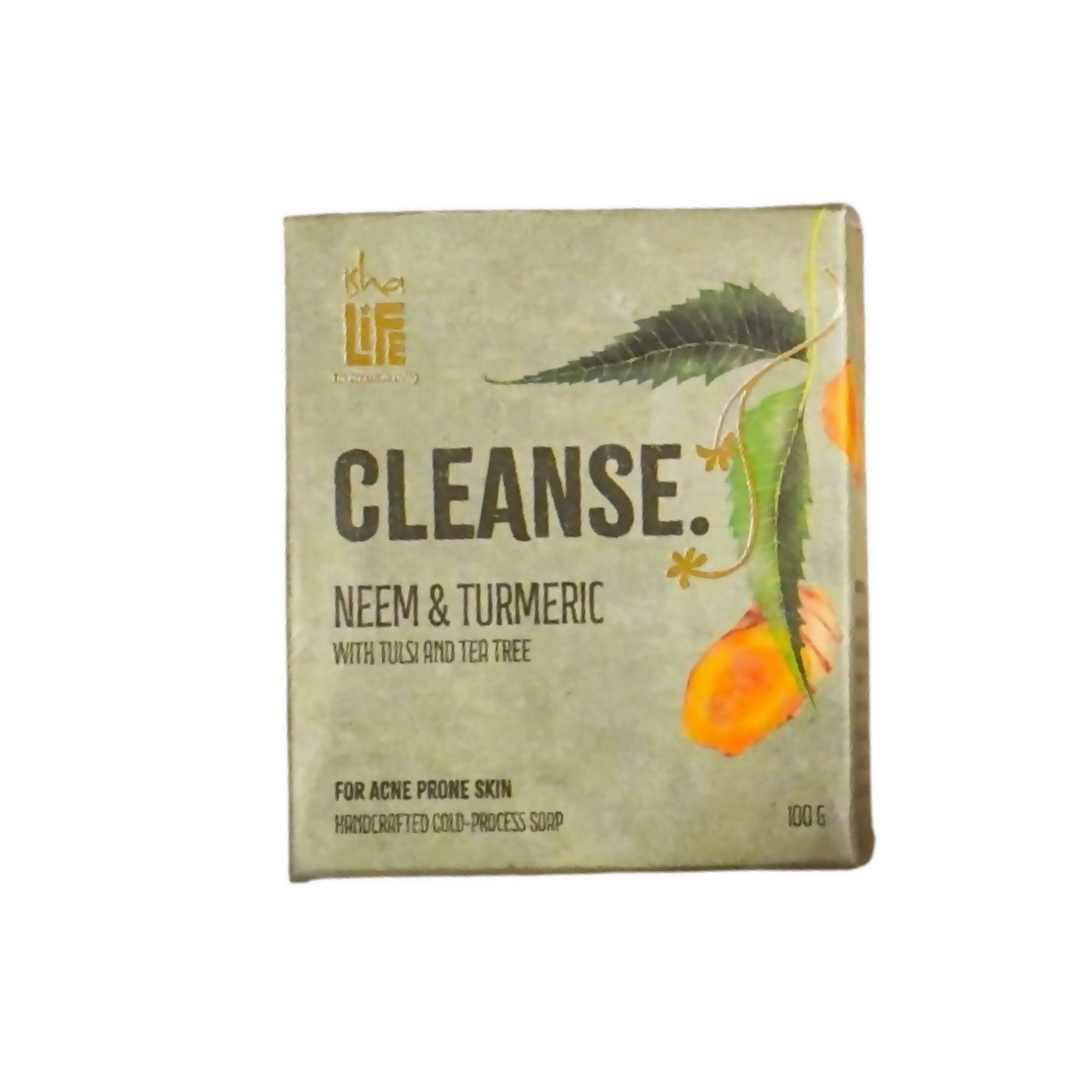 Isha Life Cleanse. Neem And Turmeric With Tulsi And Tea Tree Handcrafted Soap