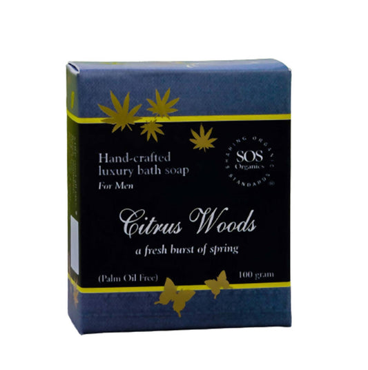 Buy SOS Organics Hemp Soap for Men Citrus Woods from DrMediCart, Ship from India to USA