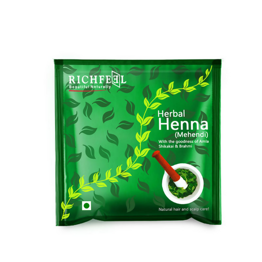 Richfeel Henna Mehendi Powder – Natural Hair Color & Conditioner