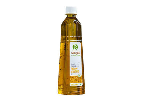 Buy Siddhagiri's Satvyk Organic Wood pressed Yellow Mustard Oil (Sarso) from DrMediCart