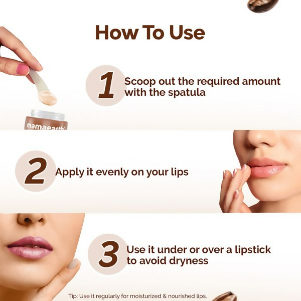 Mamaearth Cocoa Moisture Therapy Lip Balm with Cocoa Butter & Coffee For Dry & Chapped Lips