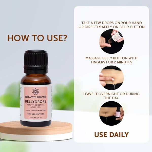 Bella Vita Organic Belly Drops Beauty Boosting Navel Oil - DrMediCart