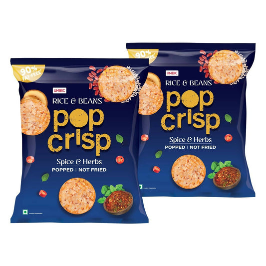 Unibic Pop Crisp Rice And Beans Popped Chips