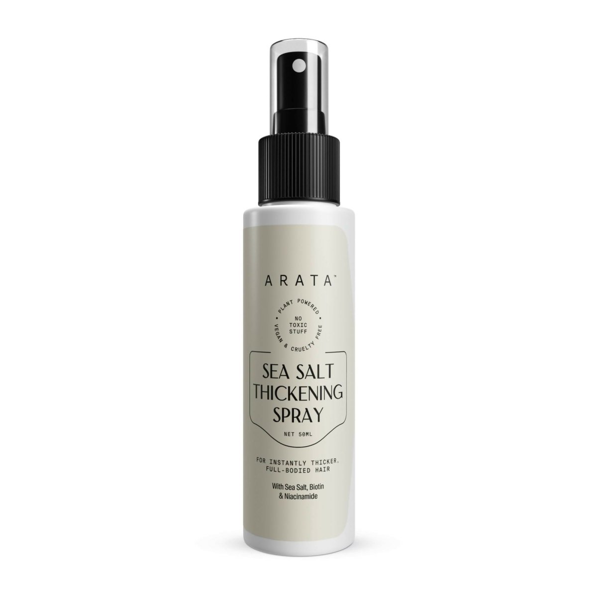 Arata Sea Salt Volumizing Hair Spray Infused with Niacinamide, Biotin & Sea Salt For Instantly Thicker, Full-Bodied Hair