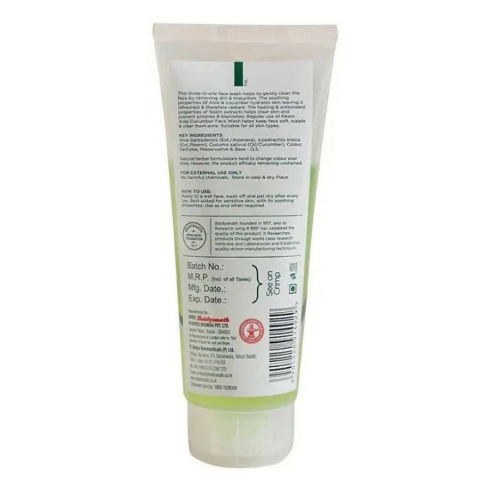 Baidyanath Jhansi Aloe, Neem & Cucumber Face Wash
