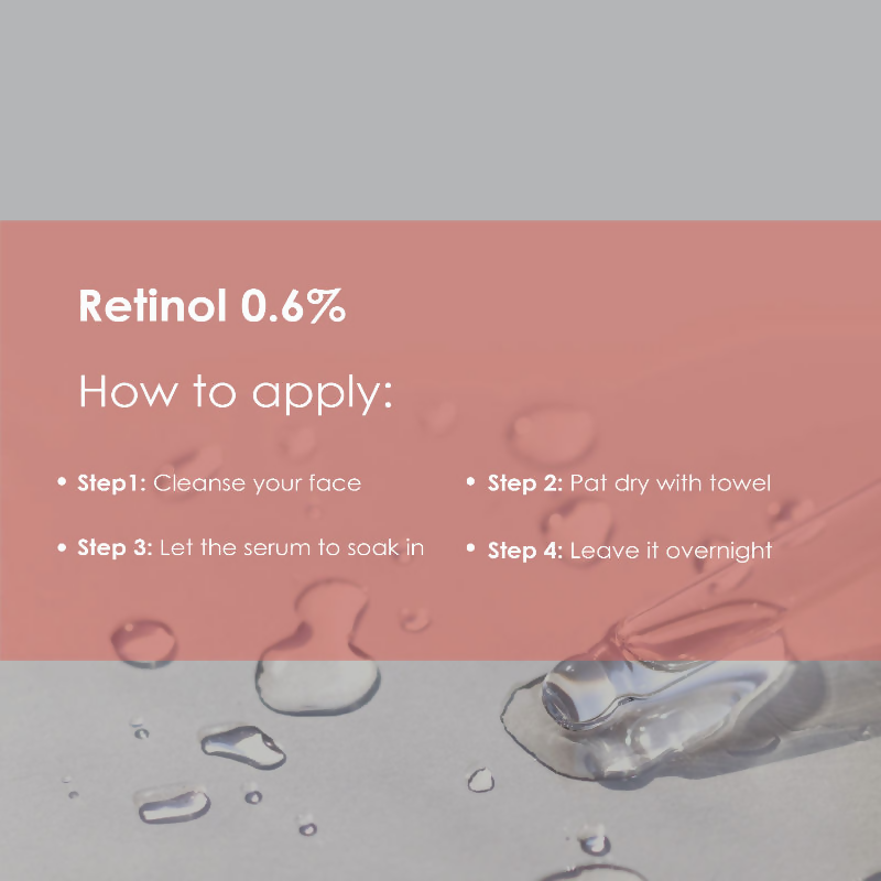 The Body Temple Retinol 0.6% Anti Ageing Night Face Serum