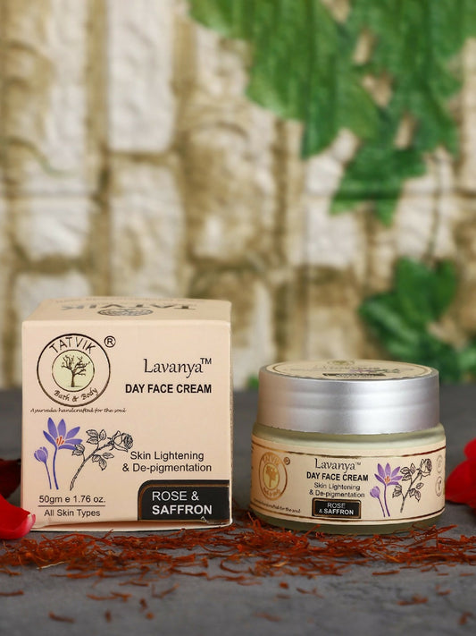 Tatvik Ayurveda Lavanya Day Face Cream (Rose & Saffron)