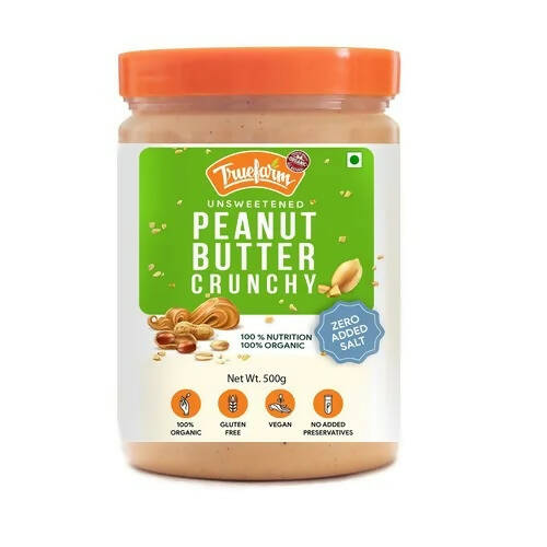 Buy Truefarm Organic Peanut Butter Crunchy-Unsweetened from DrMediCart