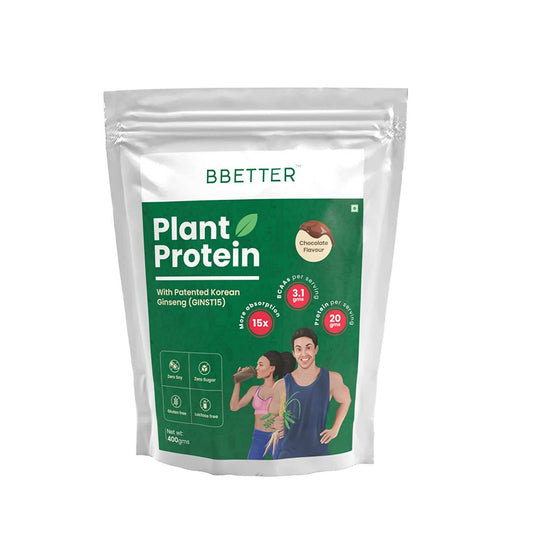 BBETTER Plant Protein Powder for Men & Women - Chocolate Flavour