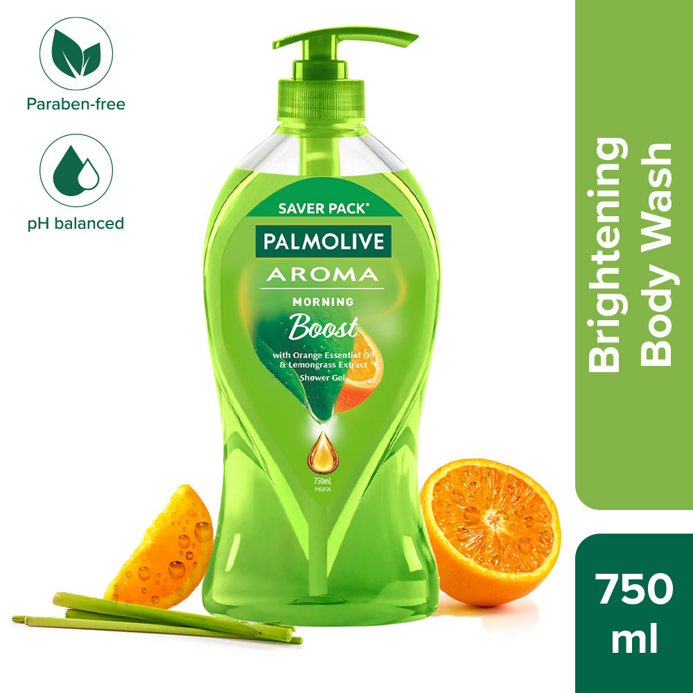 Palmolive Orange Essential Oil & Lemongrass Aroma Morning Boost Body Wash
