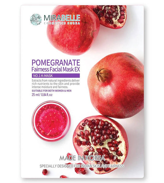 Mirabelle Korea Pomegranate Fairness Facial Sheet Mask EX