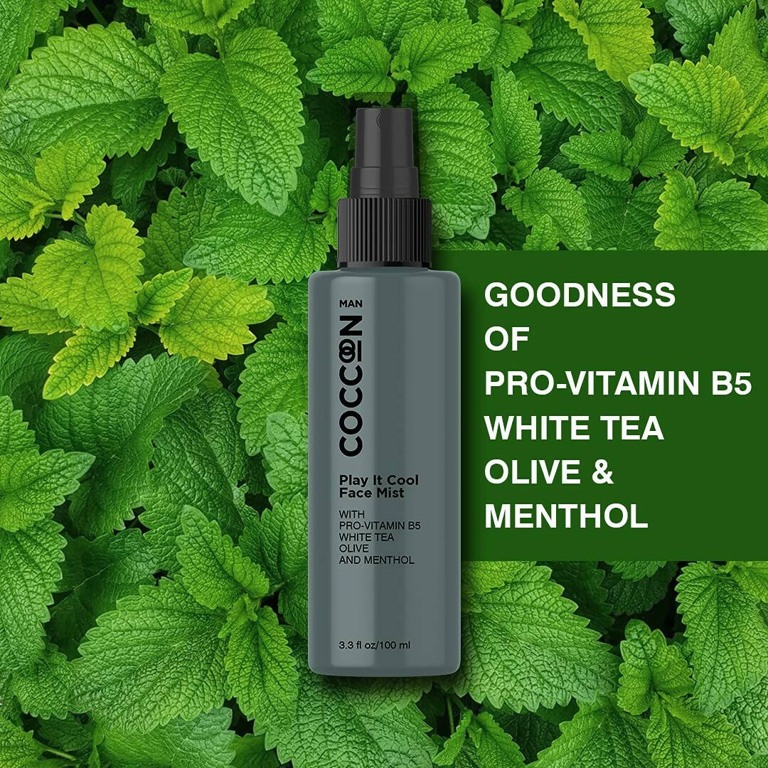 Coccoon Play It Cool Face Mist With Pro-Vitamin B5, White Tea, Olive & Menthol