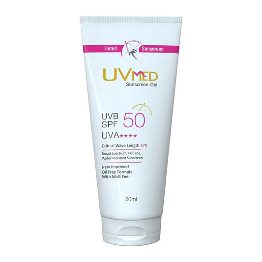 Buy Uvmed Tinted Sunscreen Gel With SPF 50 from DrMediCart, Ship from India to USA