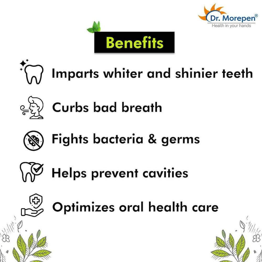 Dr. Morepen Active Smile Charcoal Toothpaste for Teeth Whitening & Bad Breath Removal