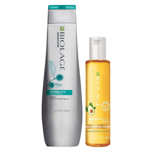 Matrix Biolage Scalppure Anti-Dandruff Shampoo And Smoothproof Serum Combo
