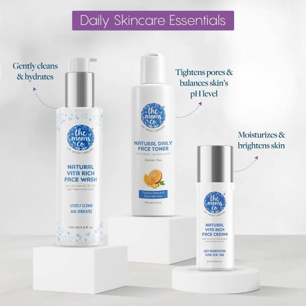 The Moms Co Daily Skin Care Essentials Box - Drmedicart