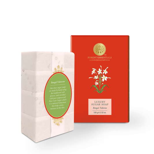 Buy Forest Essentials Luxury Sugar Soap Bengal Tuberose from DrMediCart, Ship from India to USA