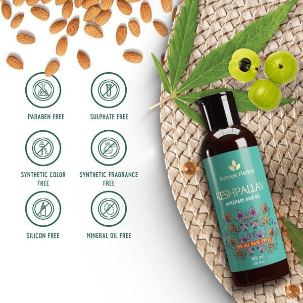 Avimee Herbal Keshpallav Hair Oil & Hairtone PV 1 Handmade Scalp Spray Combo With Rosemary, Amla, Methi & Bhringraj
