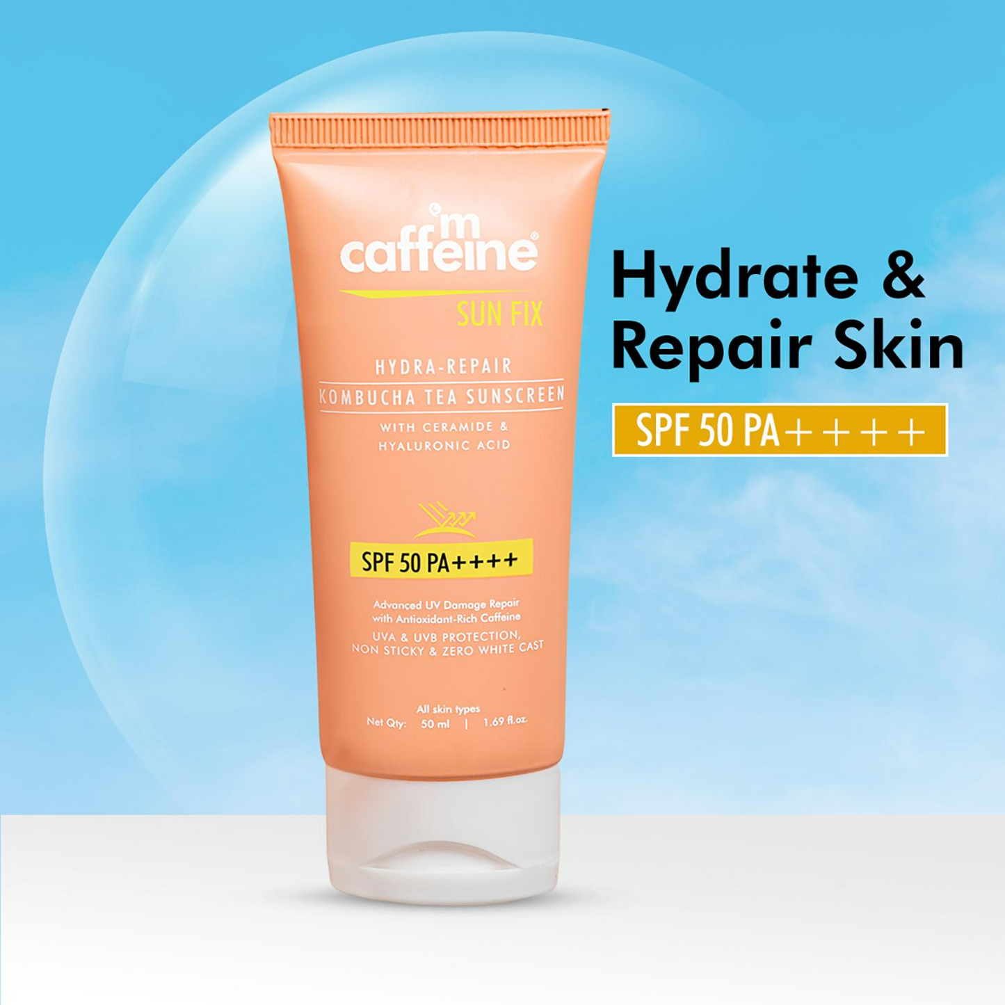mCaffeine Kombucha Hydra Repair Sunscreen SPF50 PA++++