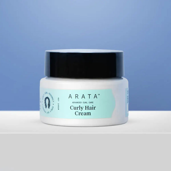 Arata Curly Hair Cream For Curl Definition With Abyssinian Seed Oil & Shea Butter