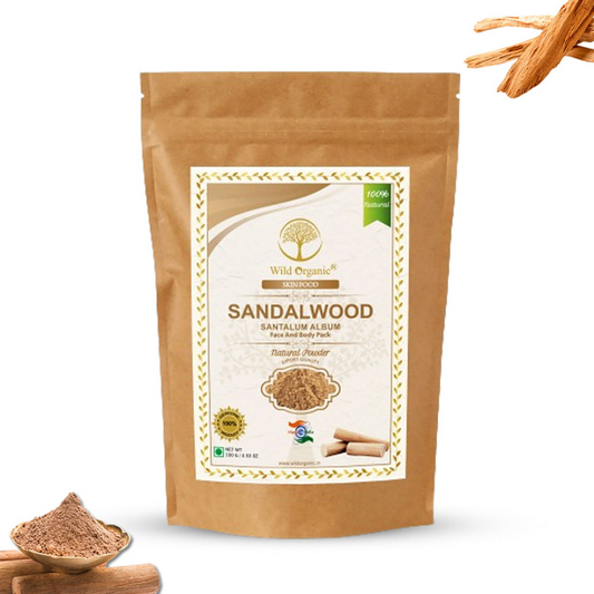 Wild Organic Sandalwood Powder For Skin And Body Pack