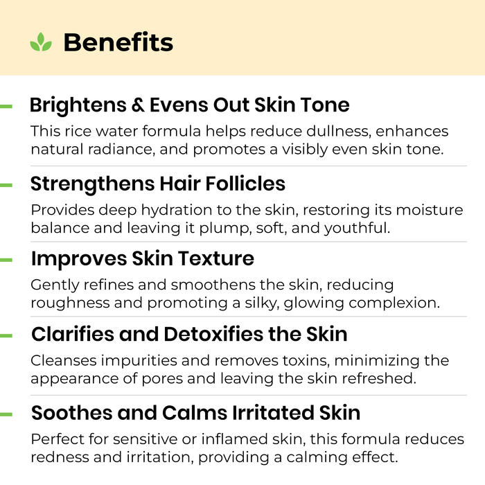 Avimee Herbal Rice Water for Hair and Skin