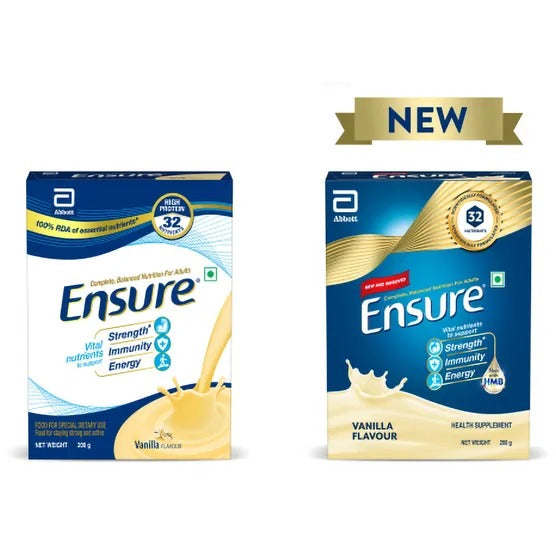 Ensure Nutritional Powder Vanilla Flavour - Balanced Nutrition Drink, Helps in Weight Management
