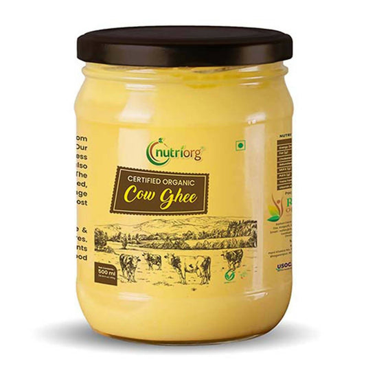 Nutriorg Certified Organic Cow Ghee | 100% Pure Cow Ghee | Premium & Authentic Ghee