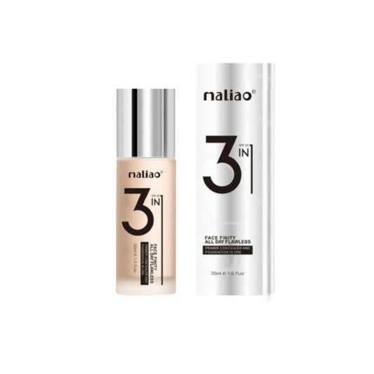 Maliao 3 In1 Face Finity All Day Flawless Primer, Concealer & Foundation All In 1
