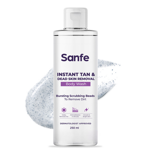 Sanfe Instant Tan & Dead Skin Removal Exfoliating Body Wash