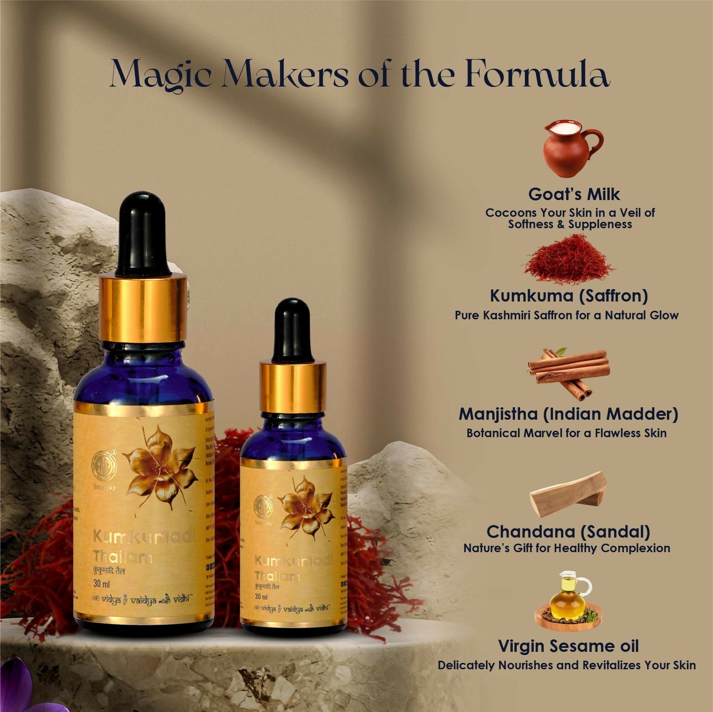 AVP Ayurvedic Kumkumadi Tailam, Brightening Night Serum