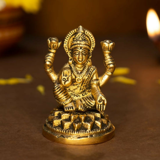 Buy Ekhasa 100% Pure Brass Lakshmi Devi Idol