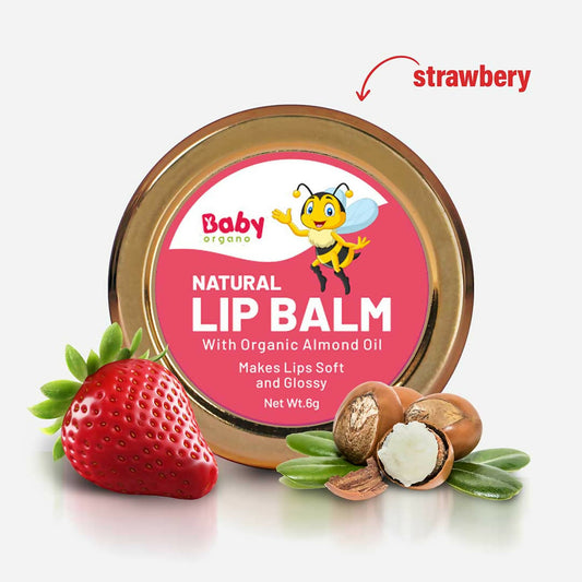 Babyorgano Natural Lip Balm - Strawberry Flavor