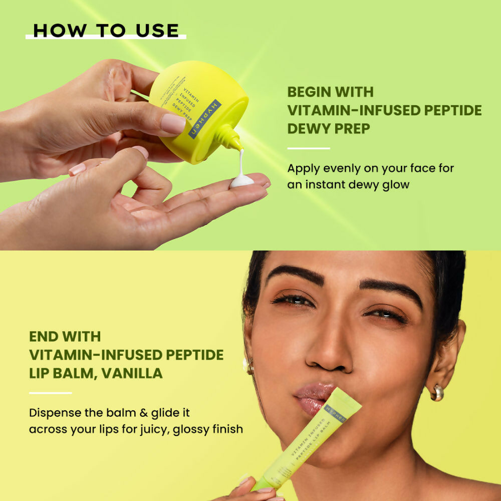 Hyphen By Kriti Sanon Vitamin Infused Peptide VIP Kit - Visible Dewy Glow & Moisturized, Juicy Lips