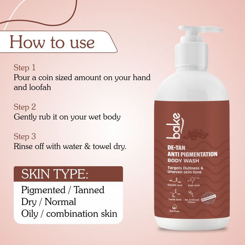 Bake De-Tan Anti Pigmentation Coffee Body Wash