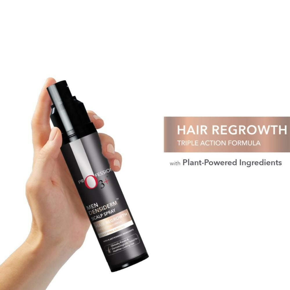 Professional O3+ Men Densiderm Hair Growth Scalp Serum Spray For Anti Hair Loss With Ginseng
