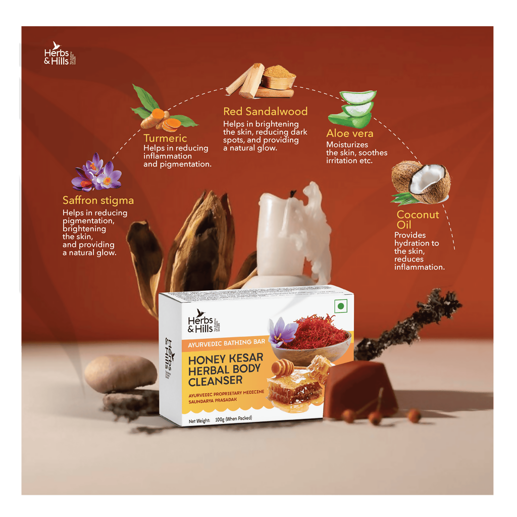 Herbs & Hills Honey Kesar Herbal Body Cleanser