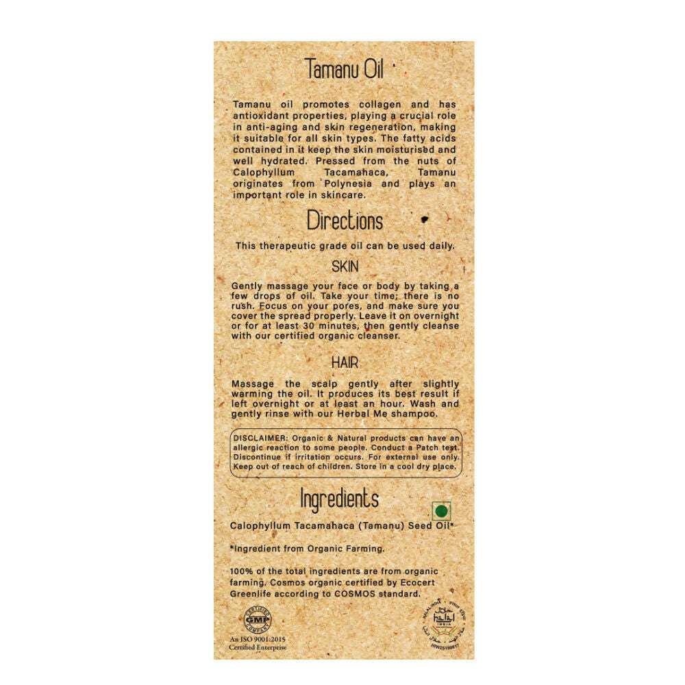 Herbal Me Cold Pressed Tamanu Oil