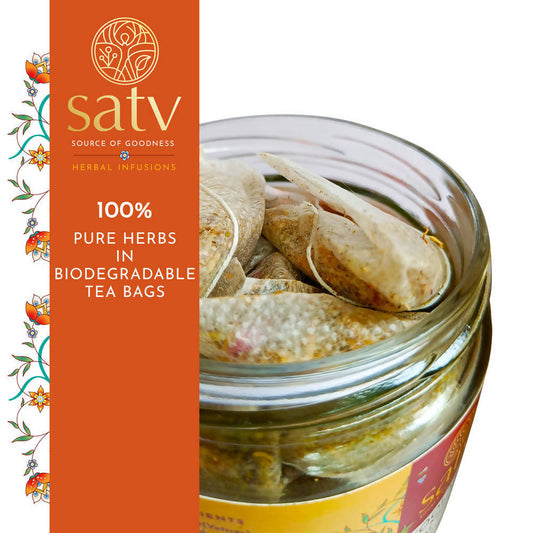 Satv Koolant Khus Herbal Infusion Tea Bags