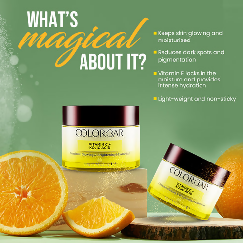 Buy Colorbar Luminous Glowing & Brightening Moisturiser with Vitamin C & Kojic Acid from DrMediCart, Ship from India to USA