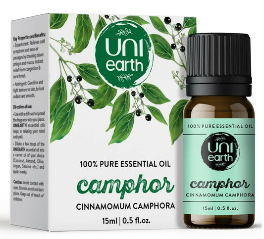 Uniearth Pure & Undiluted Camphor Essential Oil for Skin & Hair Care