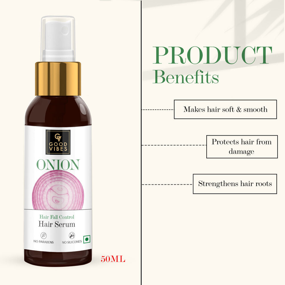 Good Vibes Onion Hair Fall Control Hair Serum
