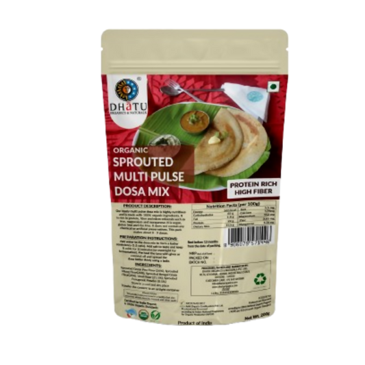 Buy Dhatu Organics & Naturals Sprouted Pulse Dosa Mix from DrMediCart