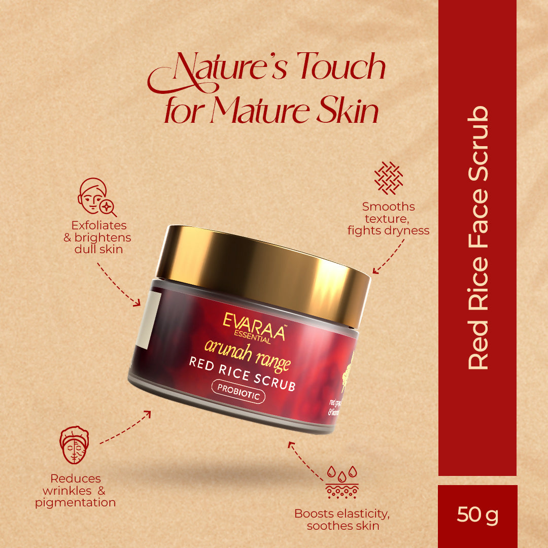 Evaraa Essential Red Rice Scrub