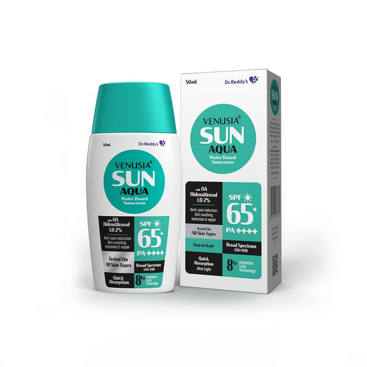 Venusia Sun Aqua Water Based Sunscreen SPF 65 For Oily & Acne Skin