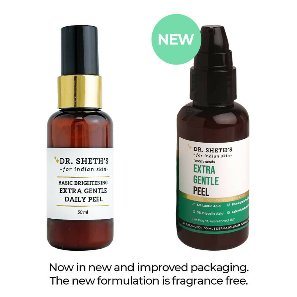 Dr. Sheth's Extra Gentle Peel With 10% AHA, For Even-Toned & Bright Skin, For All Skin Types